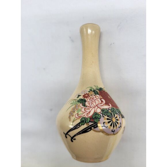 Satsuma Vintage Small Flower Vase - Picture 4 of 5